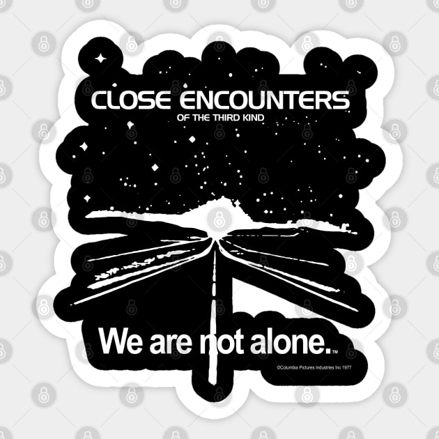 Close Encounters of the Third Kind - Road Sticker by Chewbaccadoll